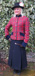 J 70 single breasted jacket. Royal stewart tartan with navy velvet trim.jpg